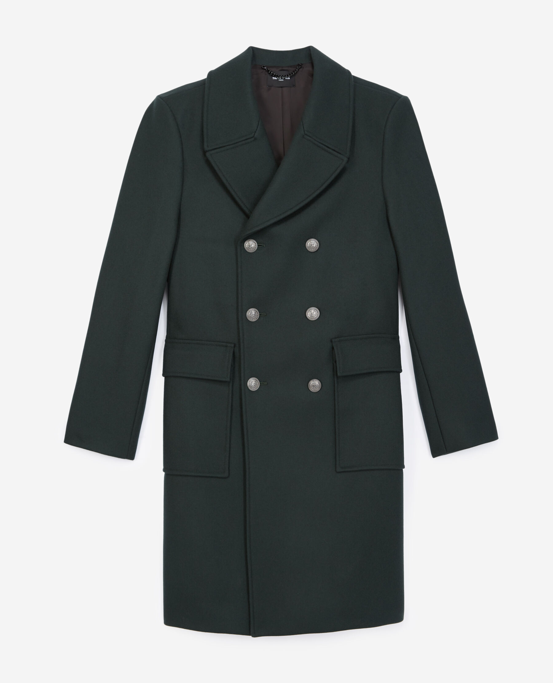 Zara dark on sale green coat