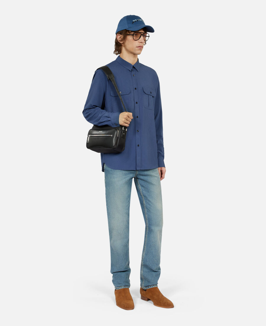 sac messenger medium en cuir