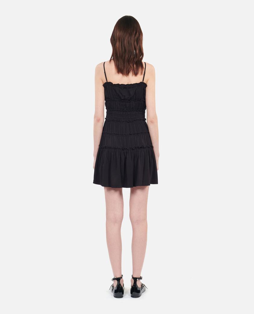 The Kooples FEMME BLACK robe courte avec nœuds noire