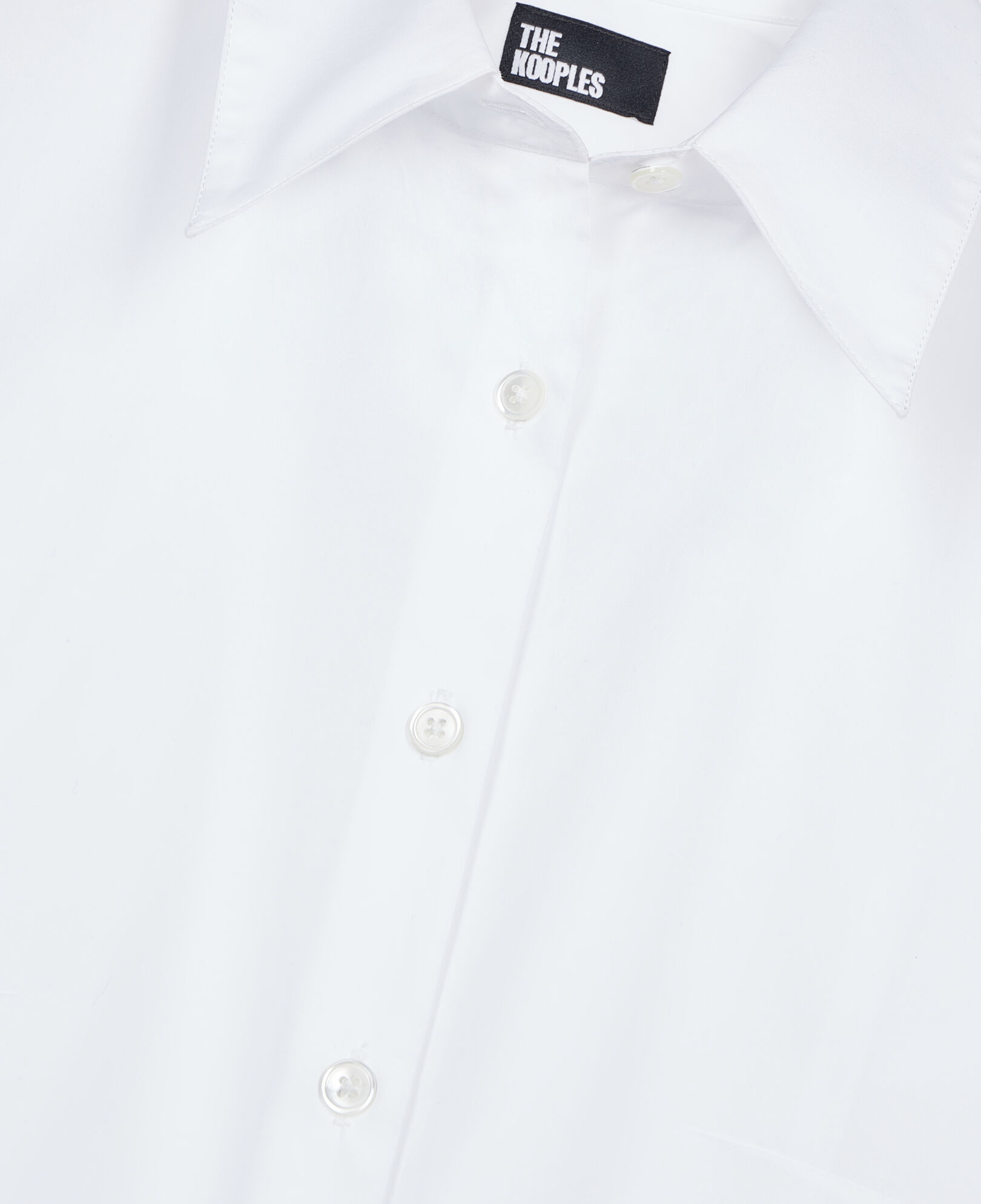 The Kooples WOMEN WHITE white poplin shirt
