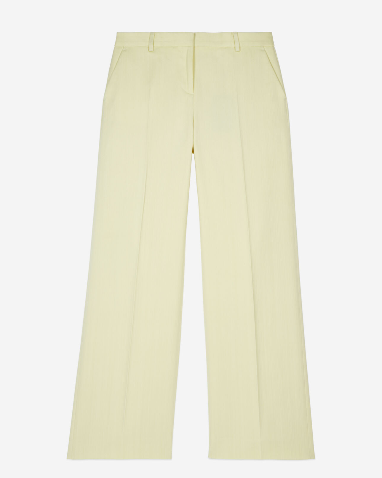 The Kooples FEMME BRIGHT YELLOW pantalon tailleur jaune clair