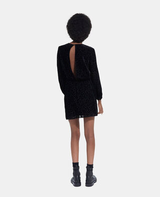 The Kooples FEMME BLACK robe courte noire