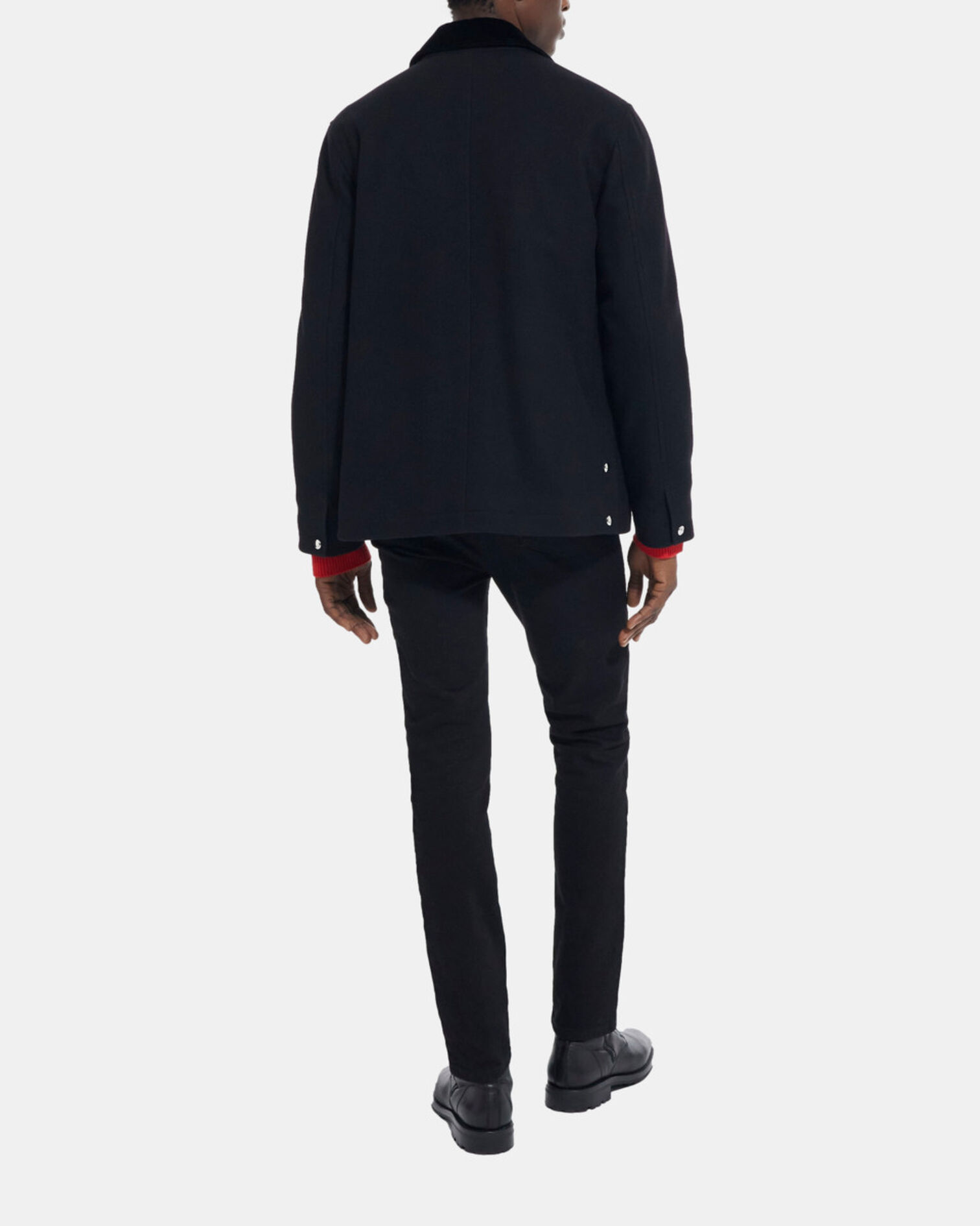 Schwarze karierte Jacke, BLACK, hi-res image number null