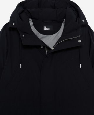 The Kooples HERREN NAVY wasserabweisender parka in marineblau