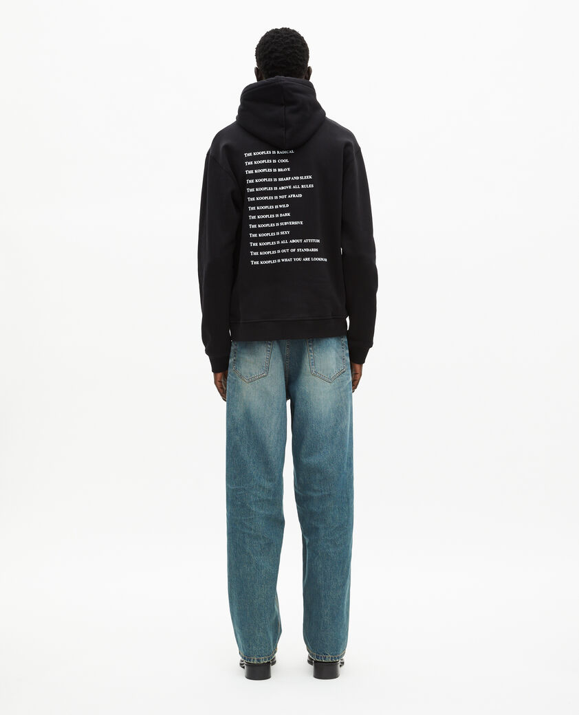 The Kooples HOMME BLACK sweatshirt à capuche what is noir