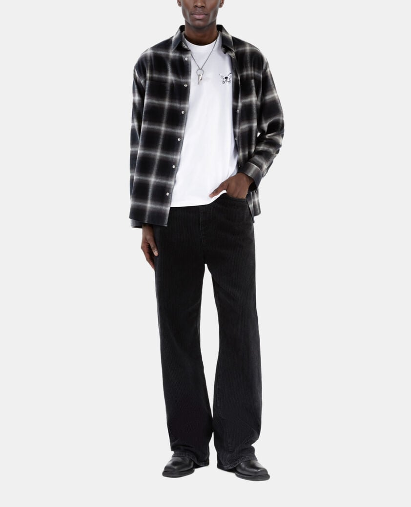 The Kooples HOMME WHITE t-shirt avec broderie blanc