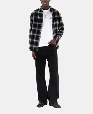 The Kooples MEN WHITE white t-shirt with butterfly flocking