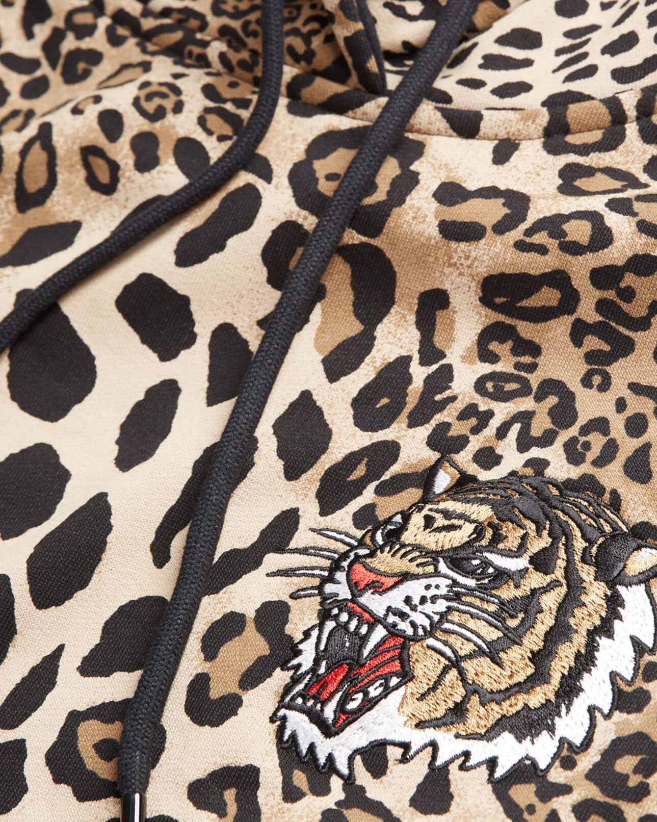 The Kooples WOMEN LEOPARD cotton sweatshirt with leopard print