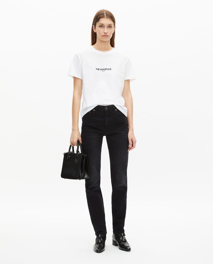 The Kooples WOMEN WHITE white logo t-shirt