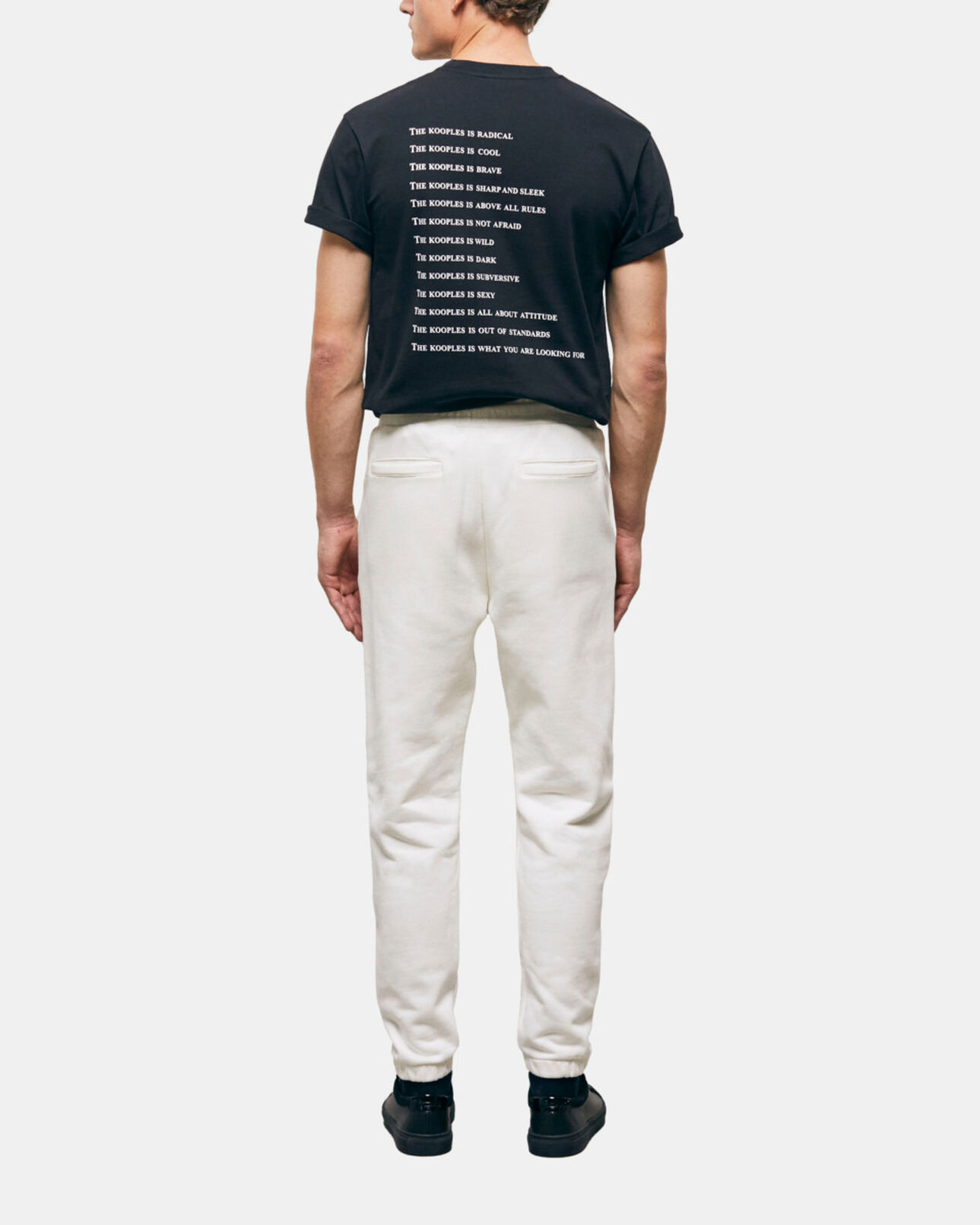 The Kooples HOMME ECRU jogging écru imprimé what is