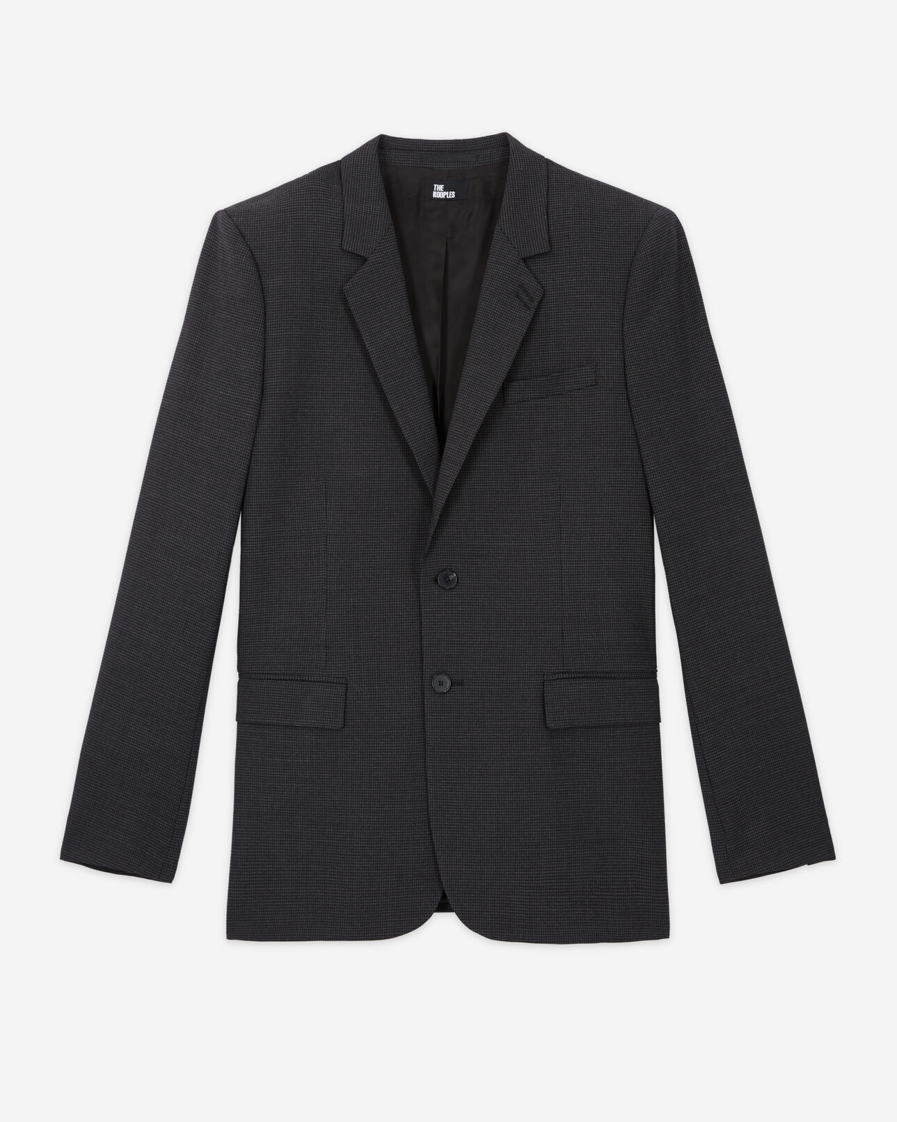 The Kooples MEN BLACK GREY wool suit jacket