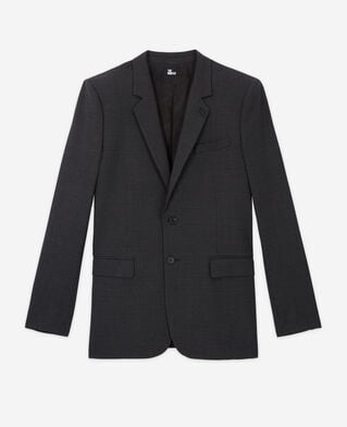 The Kooples H BLACK GREY wool suit jacket