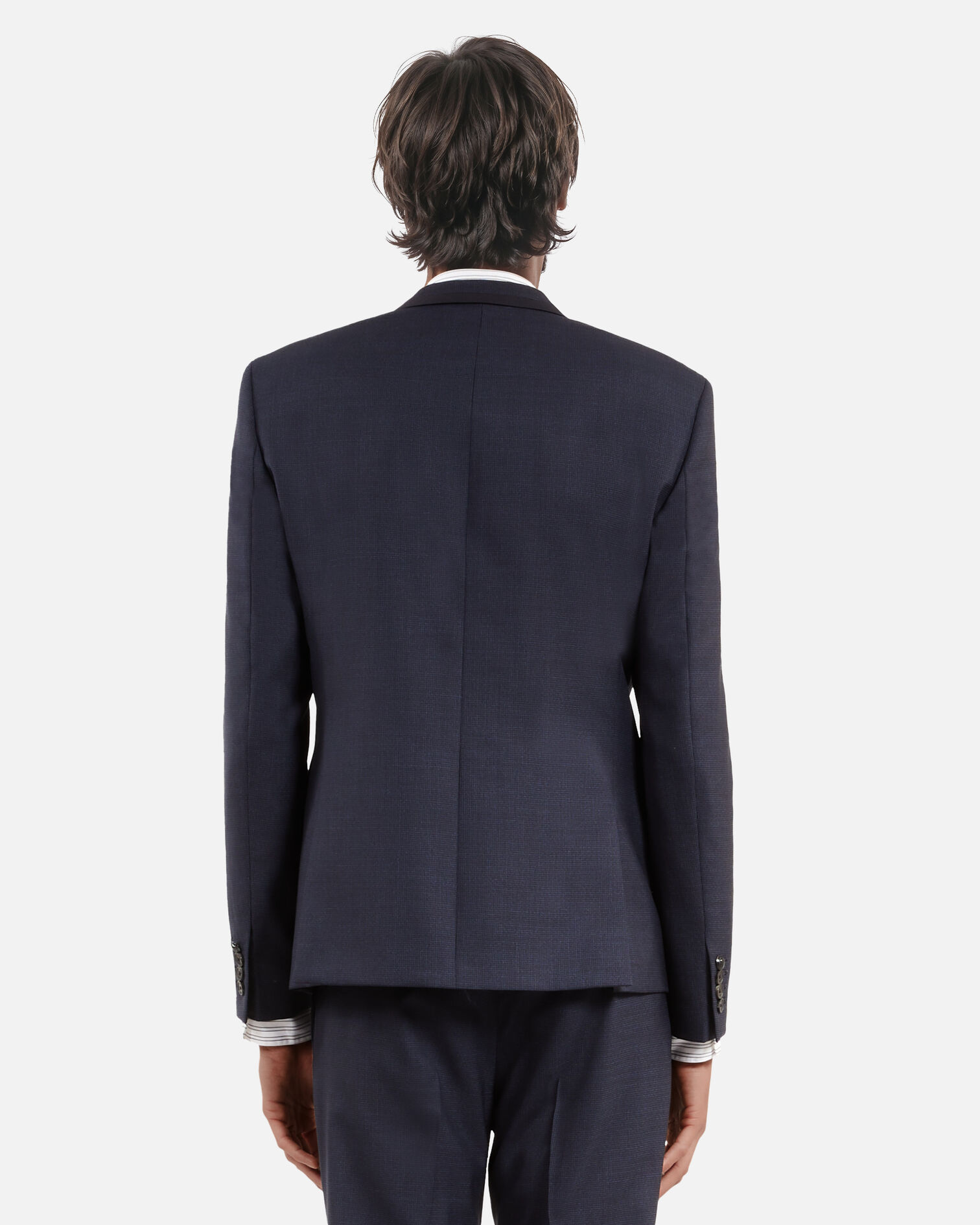 Blaue Hahnentritt-Anzugsjacke, NAVY, hi-res image number null