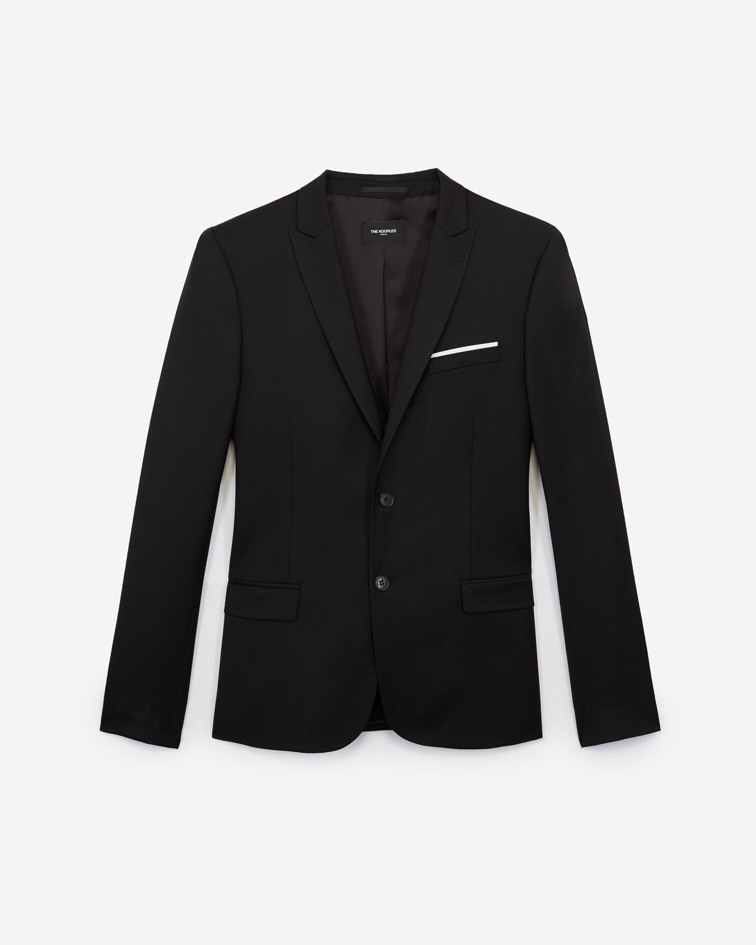 Chaqueta traje negra lana, BLACK, hi-res image number null