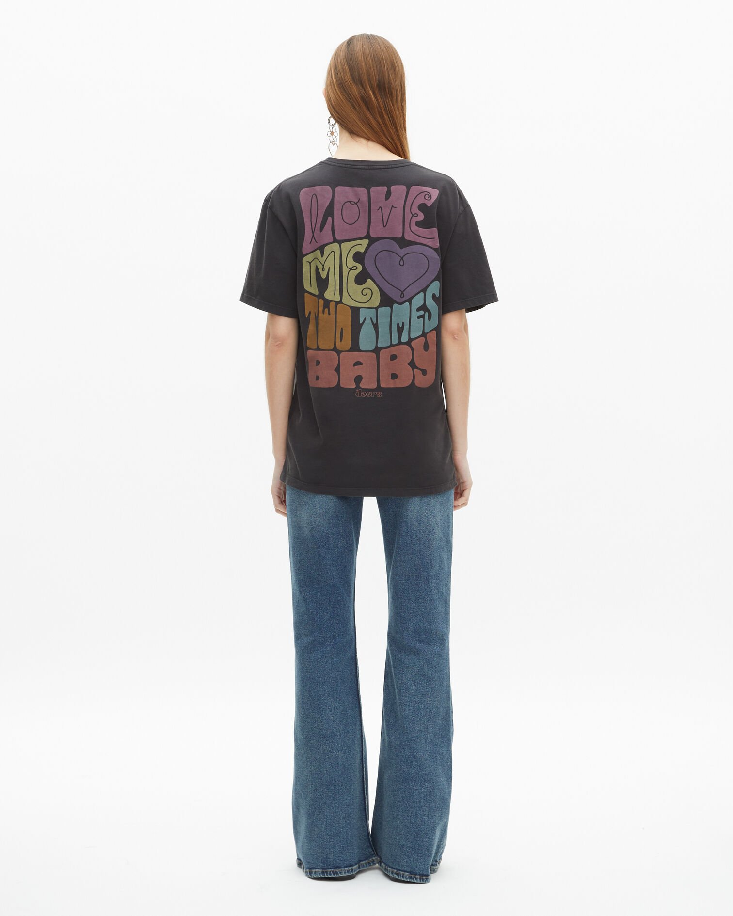 T-shirt The Doors X The Kooples noir délavé, BLACK WASHED, hi-res image number null