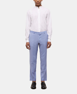 The Kooples HERREN LIGHT BLUE blaue fil-à-fil-anzughose aus wolle