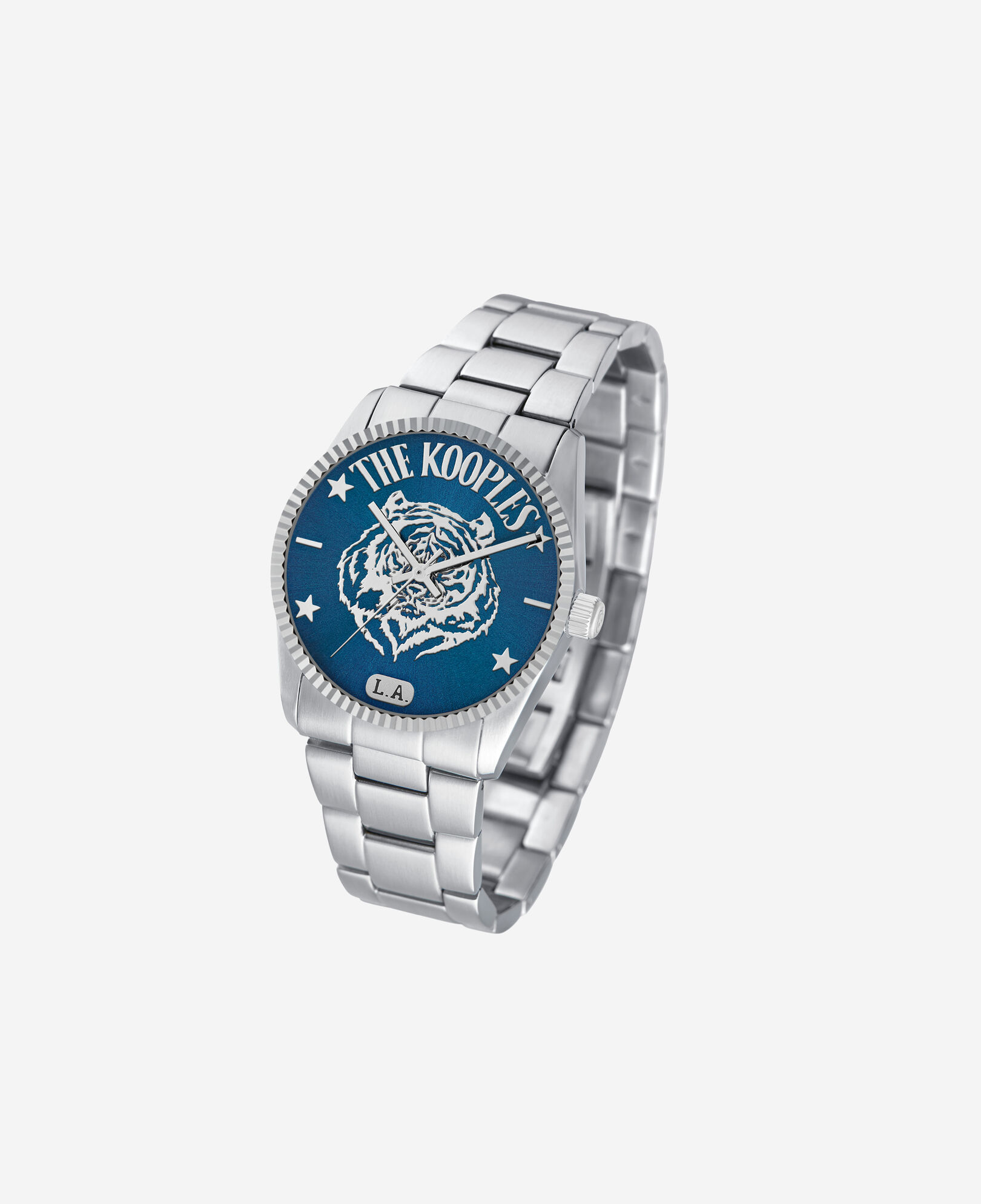 The Kooples MIXED SILVER l.a. tiger watch