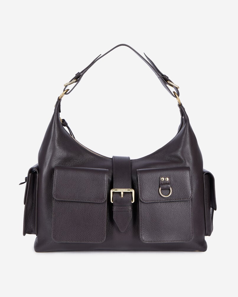 The Kooples WOMEN BROWN brown leather amelia xl bag