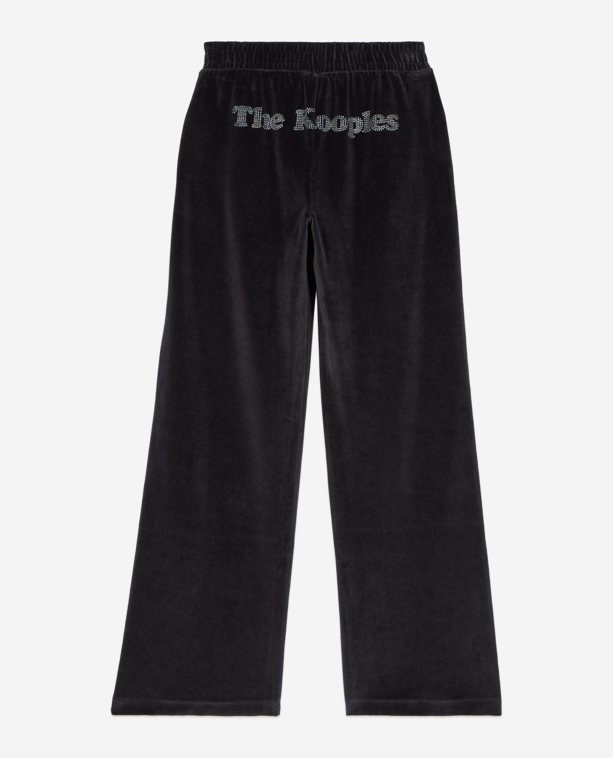 Black velvet tracksuit trousers The Kooples