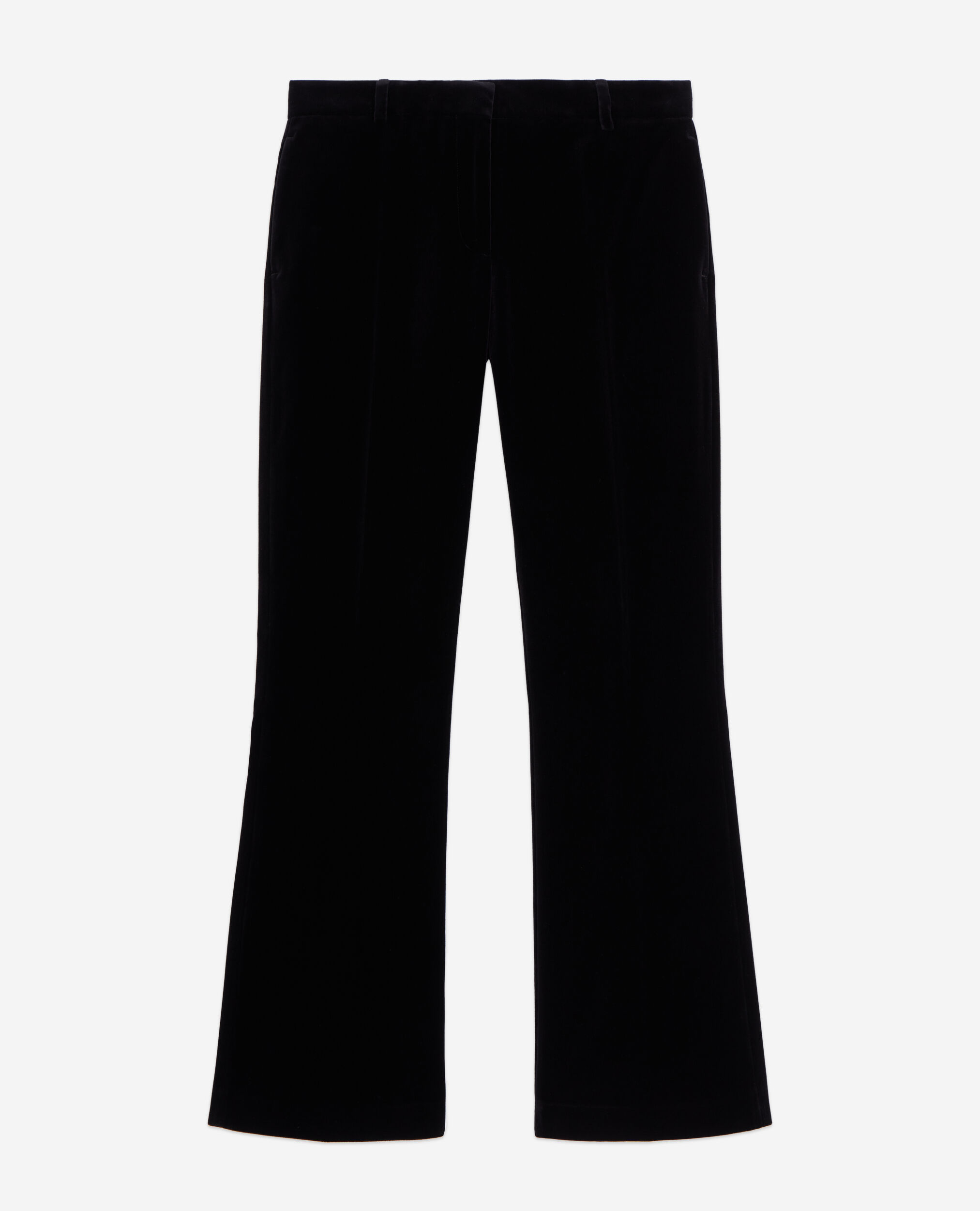 Pantalón traje negro terciopelo, BLACK, hi-res image number null