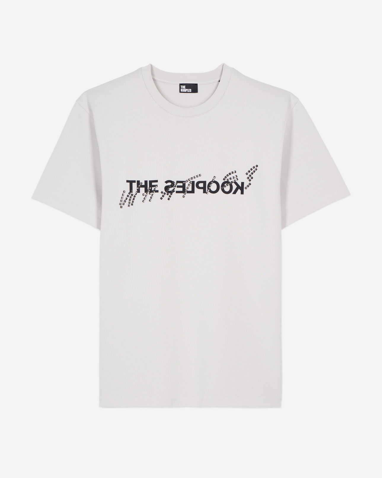 The Kooples MEN STONE GREY grey what is t-shirt with studs