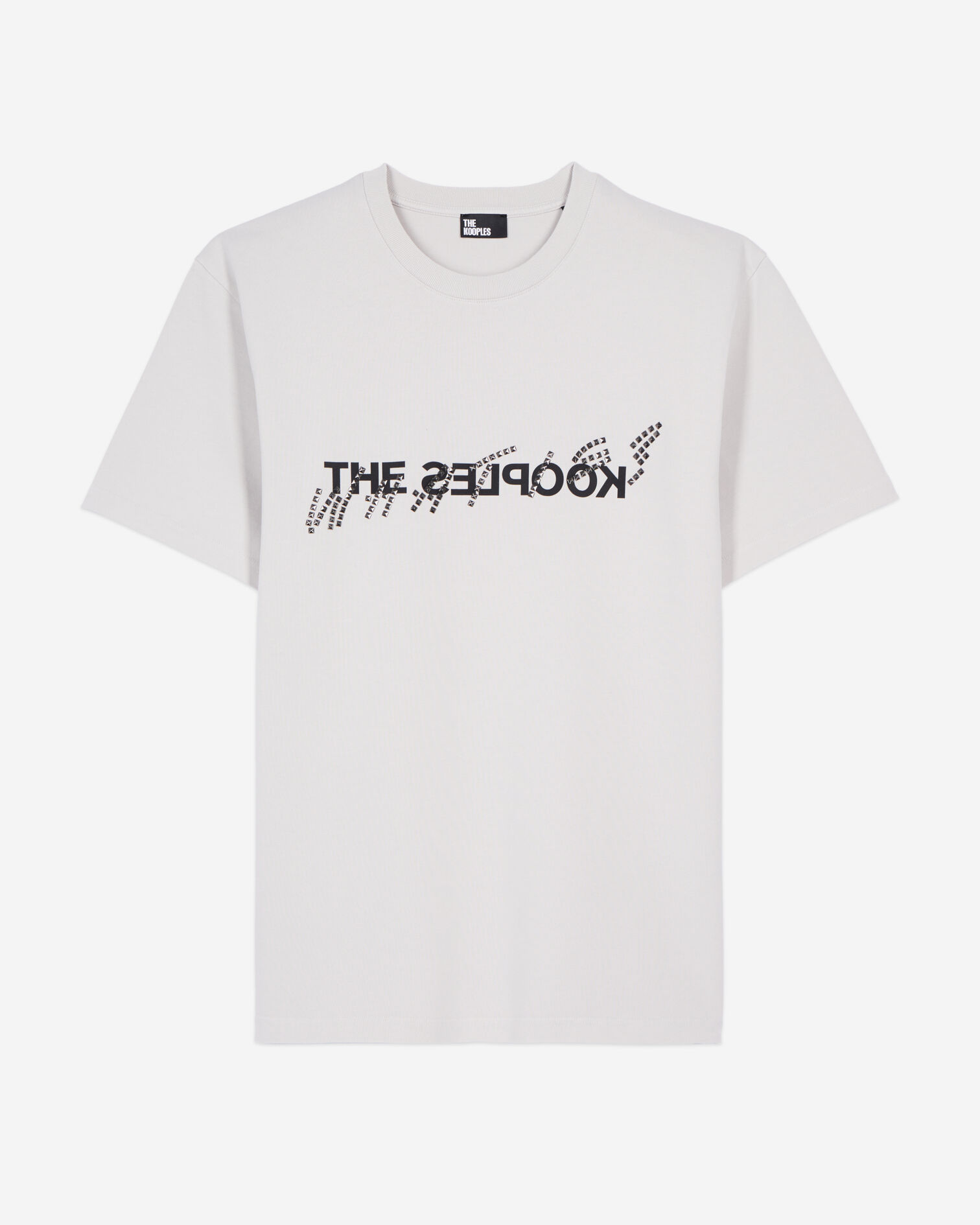 Grey What is t-shirt with studs, STONE GREY, hi-res image number null