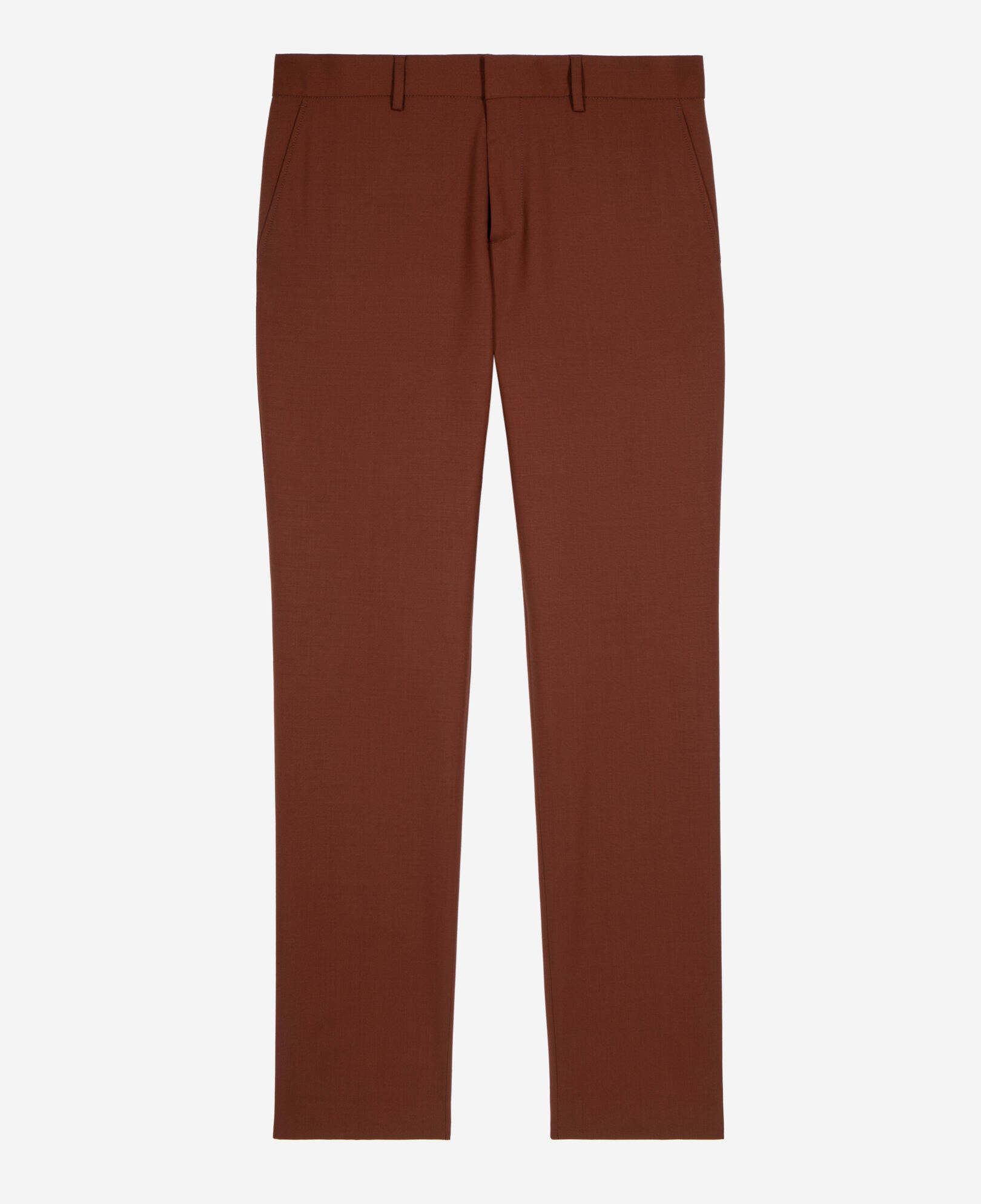 The Kooples MEN ROUILLE brown suit pants