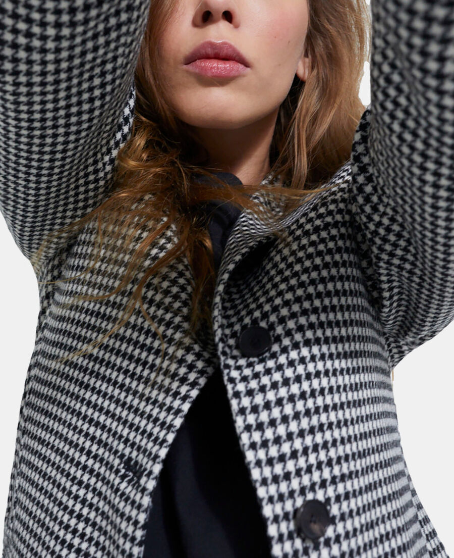 wolljacke mit print