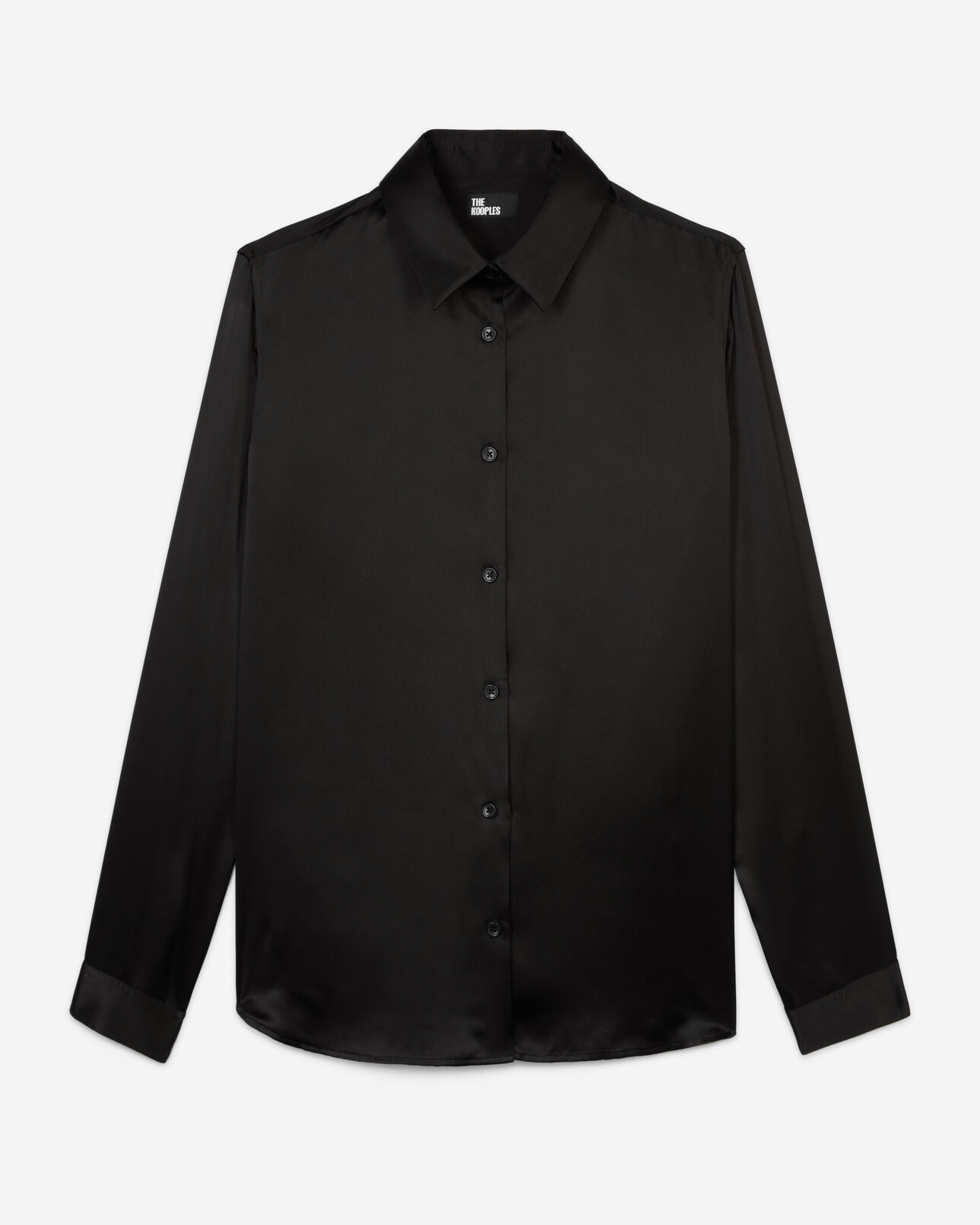 The Kooples DAMEN BLACK schwarzes hemd aus seide