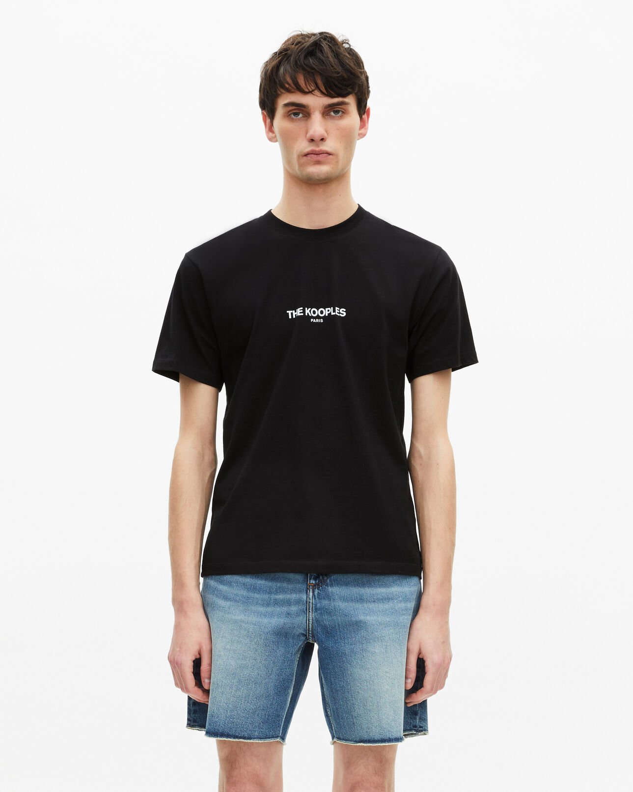 The Kooples HOMBRE BLACK camiseta con logotipo negro