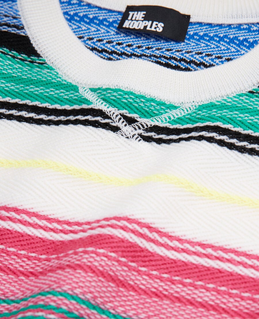 The Kooples H MULTICOLOR wool printed sweater