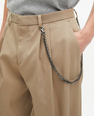 The Kooples MEN SAND beige wide-leg pants