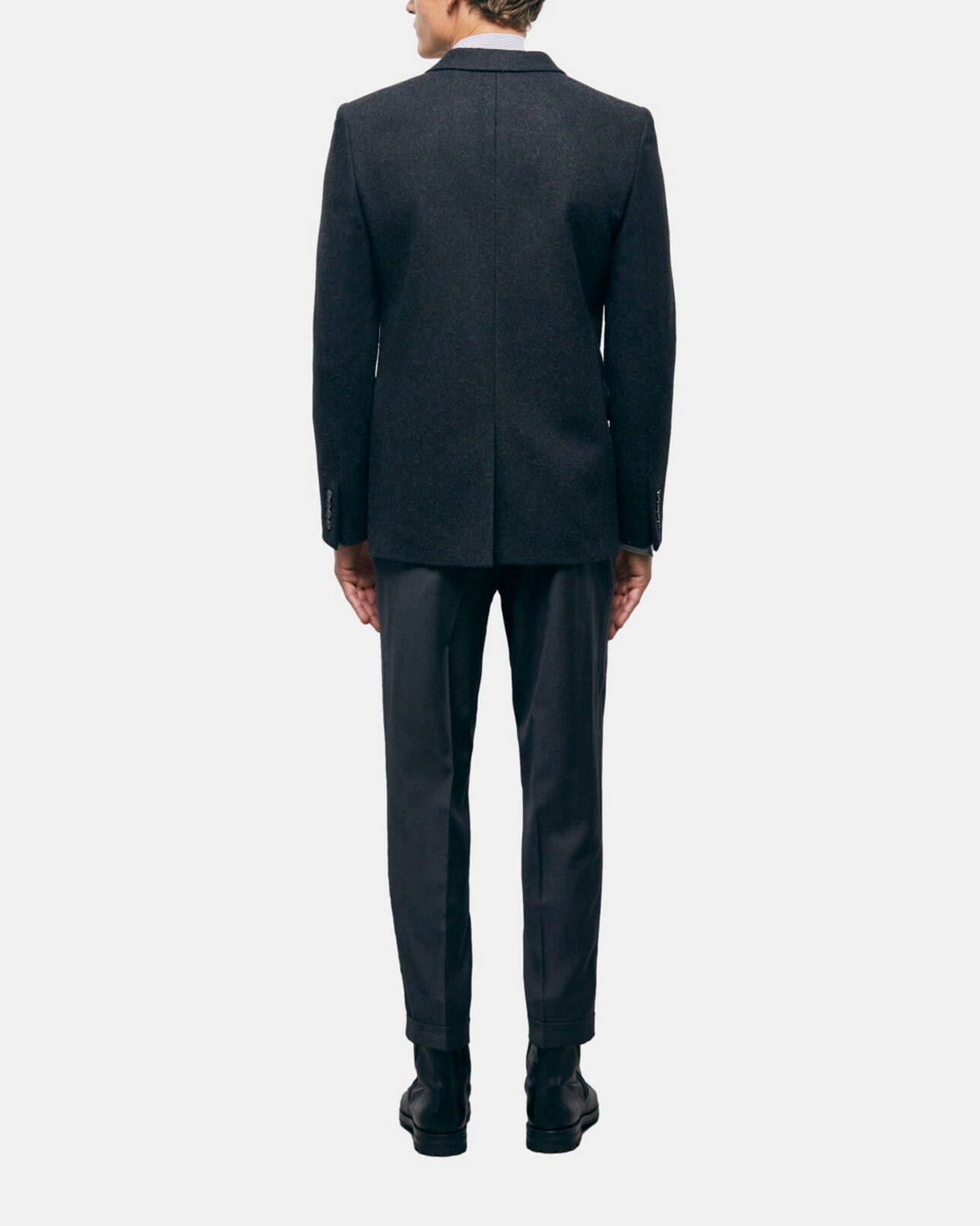 The Kooples HOMME DARK GREY veste de costume en laine grise