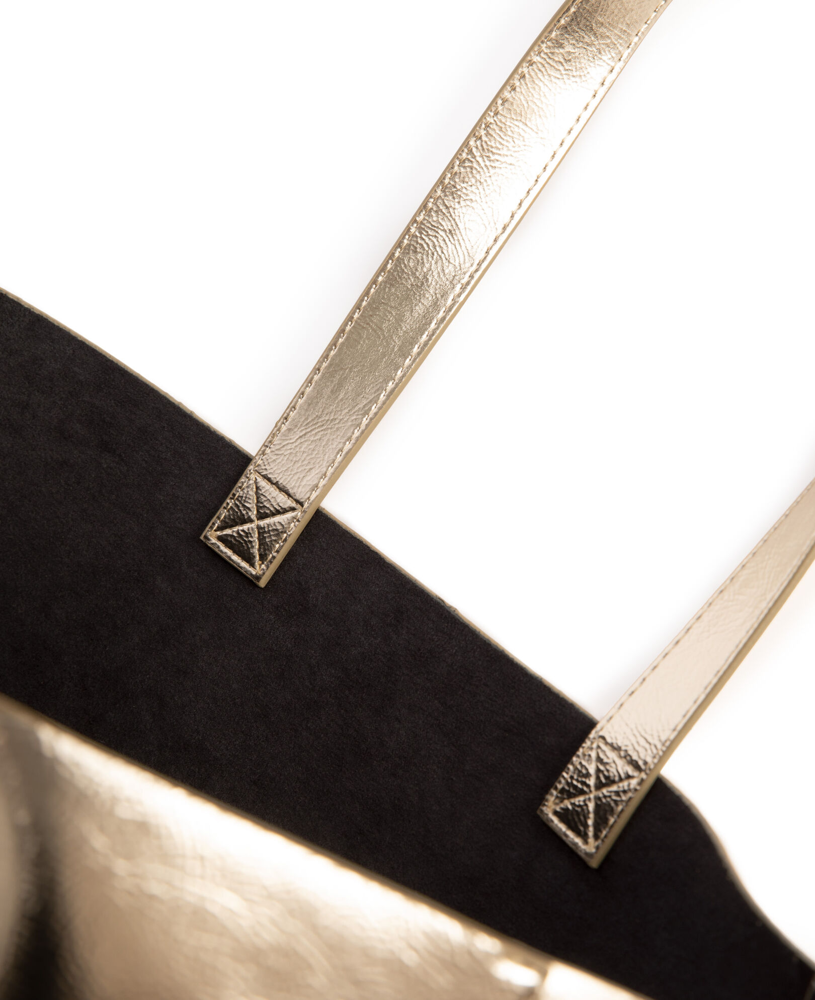 The Kooples WOMEN ANTIC GOLD golden leather-effect tote bag