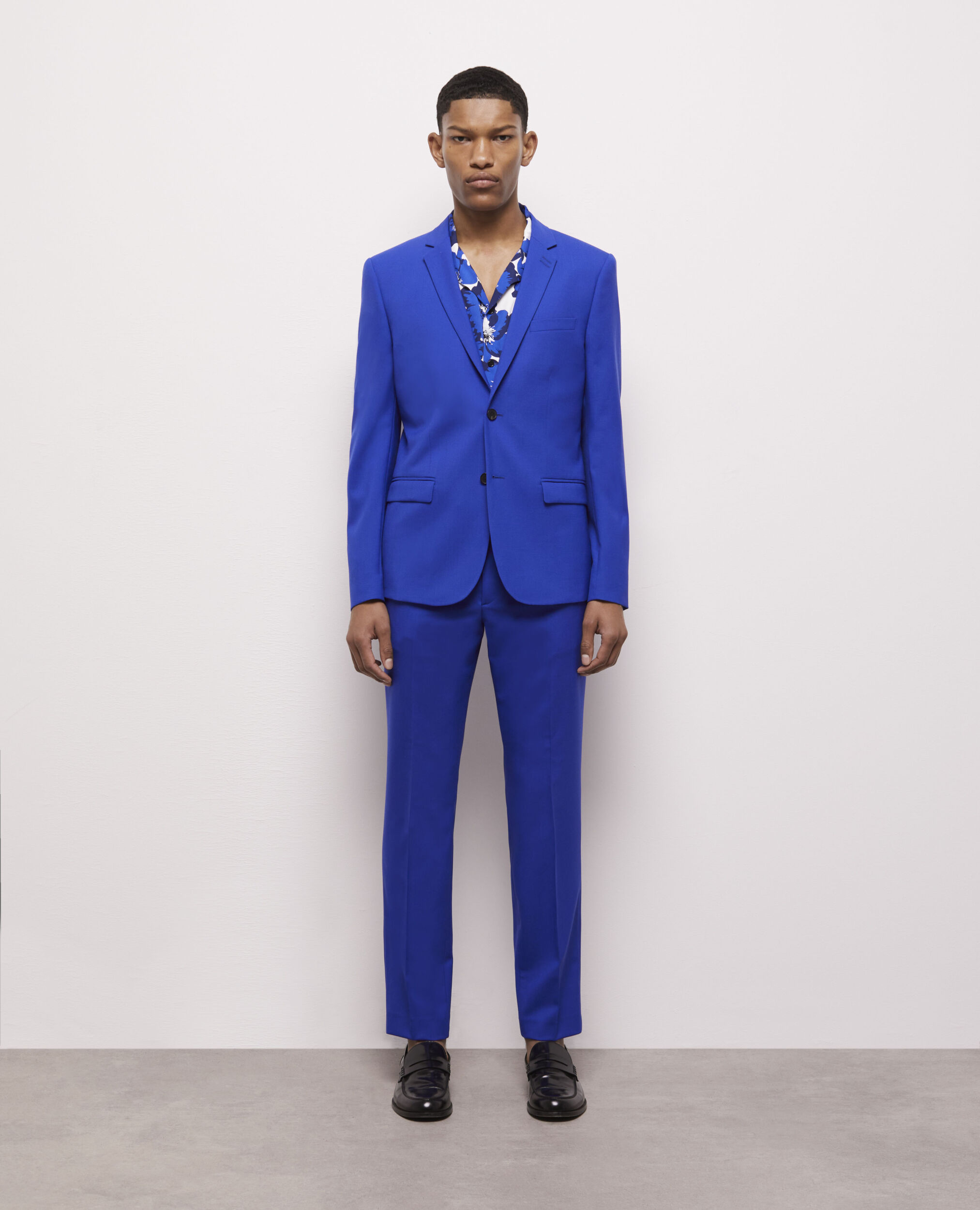 Blue outlet suit overcoat