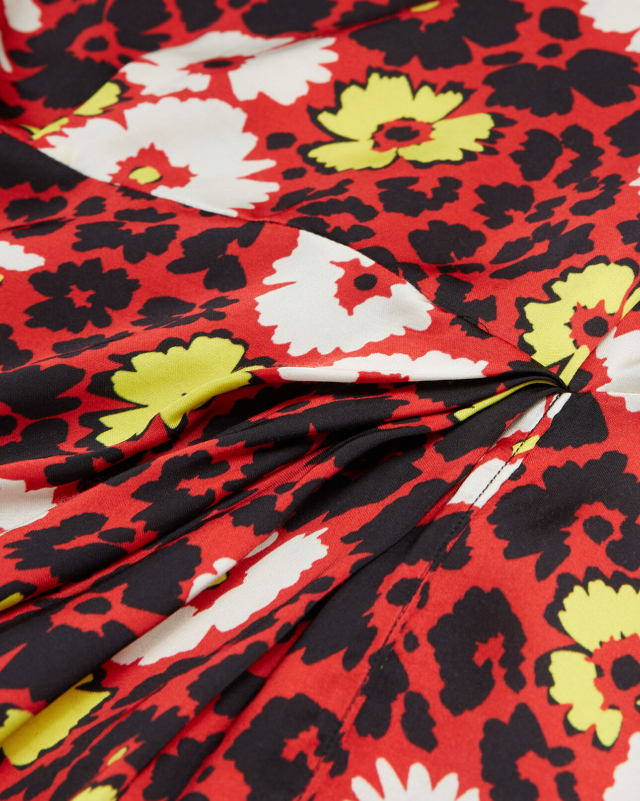 The Kooples FEMME RED / YELLOW robe longue imprimé fleuri