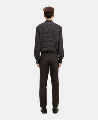 The Kooples HERREN BROWN / BLACK braune anzughose mit hahnentrittmuster