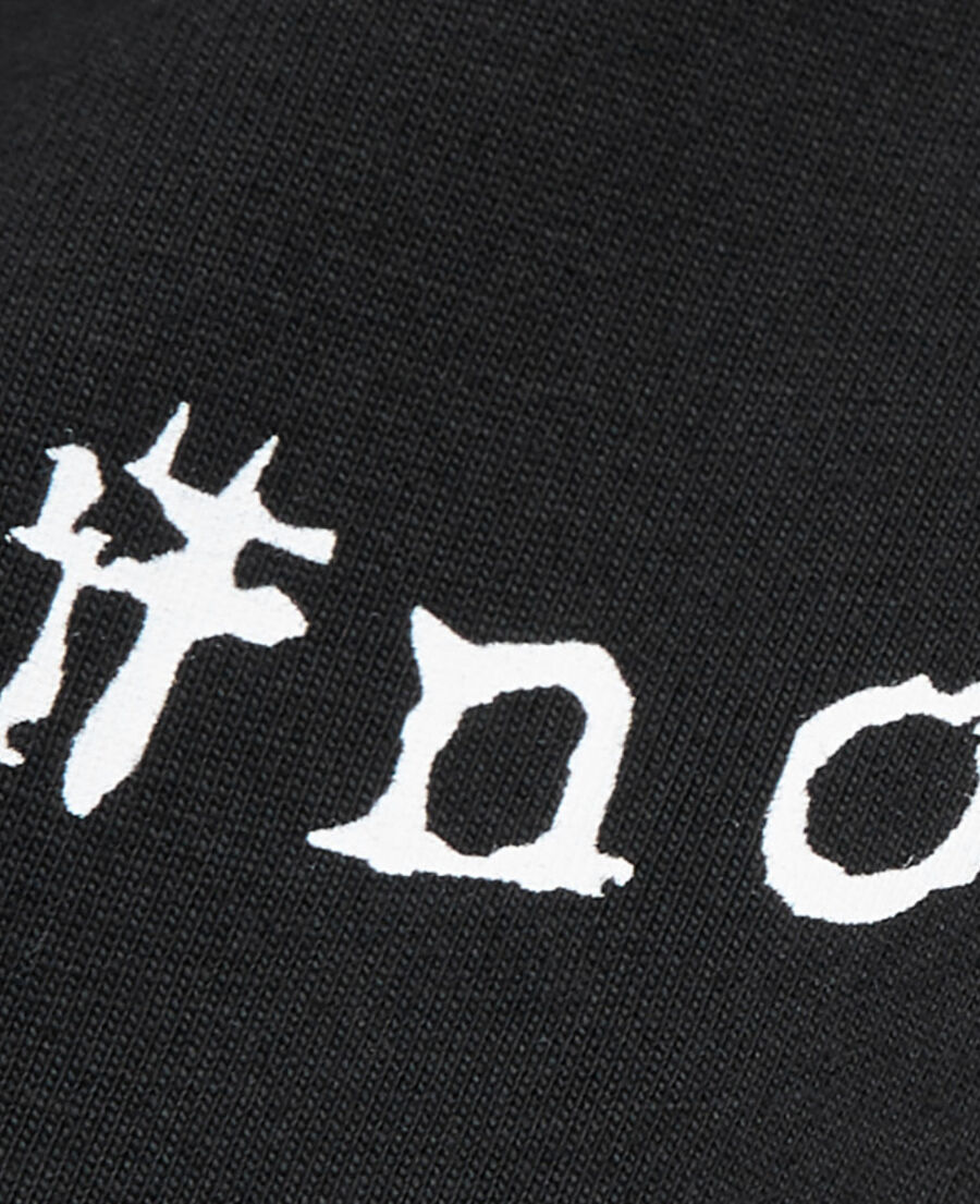 black logo t-shirt