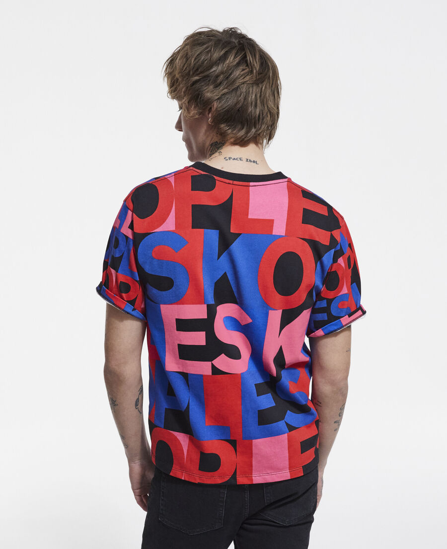 mehrfarbiges t-shirt mit logo
