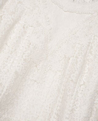 The Kooples FEMME ECRU top en dentelle écru