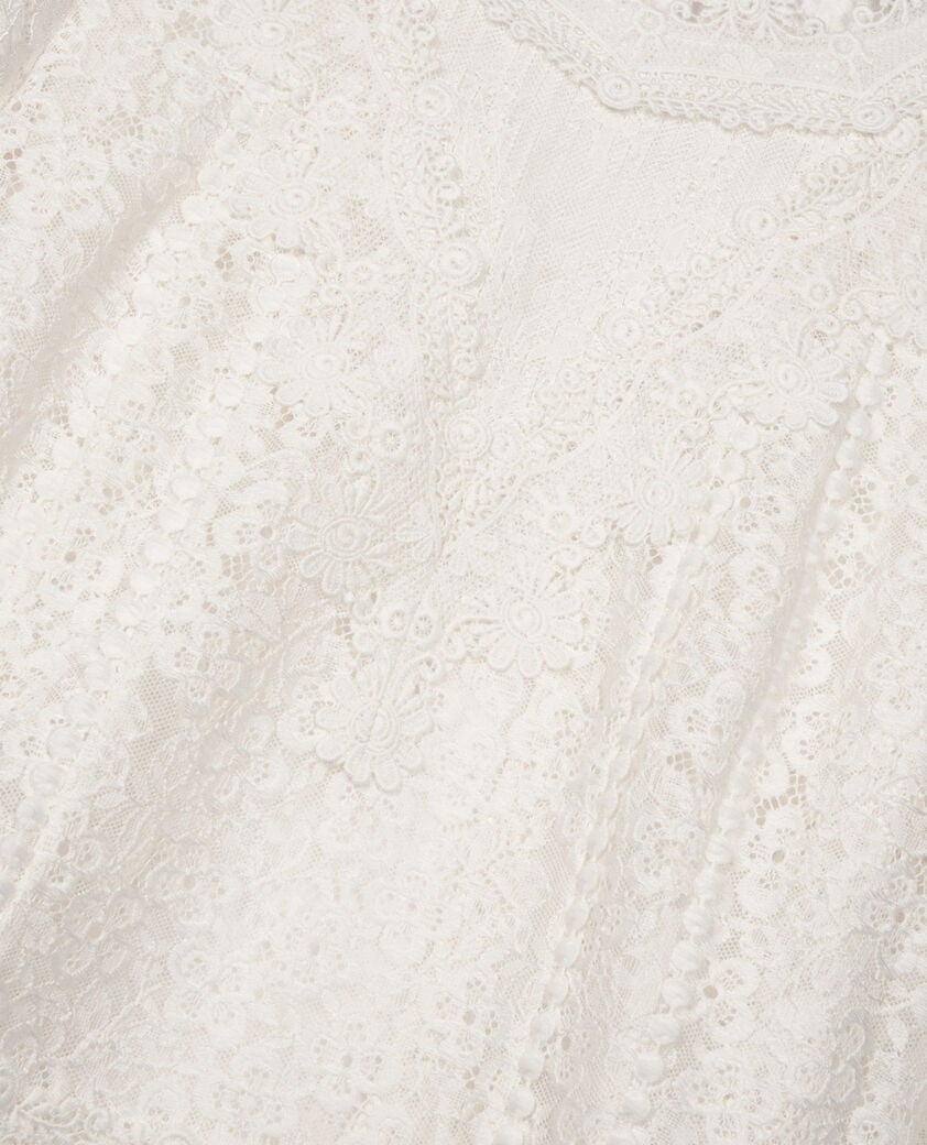 The Kooples FEMME ECRU top en dentelle écru