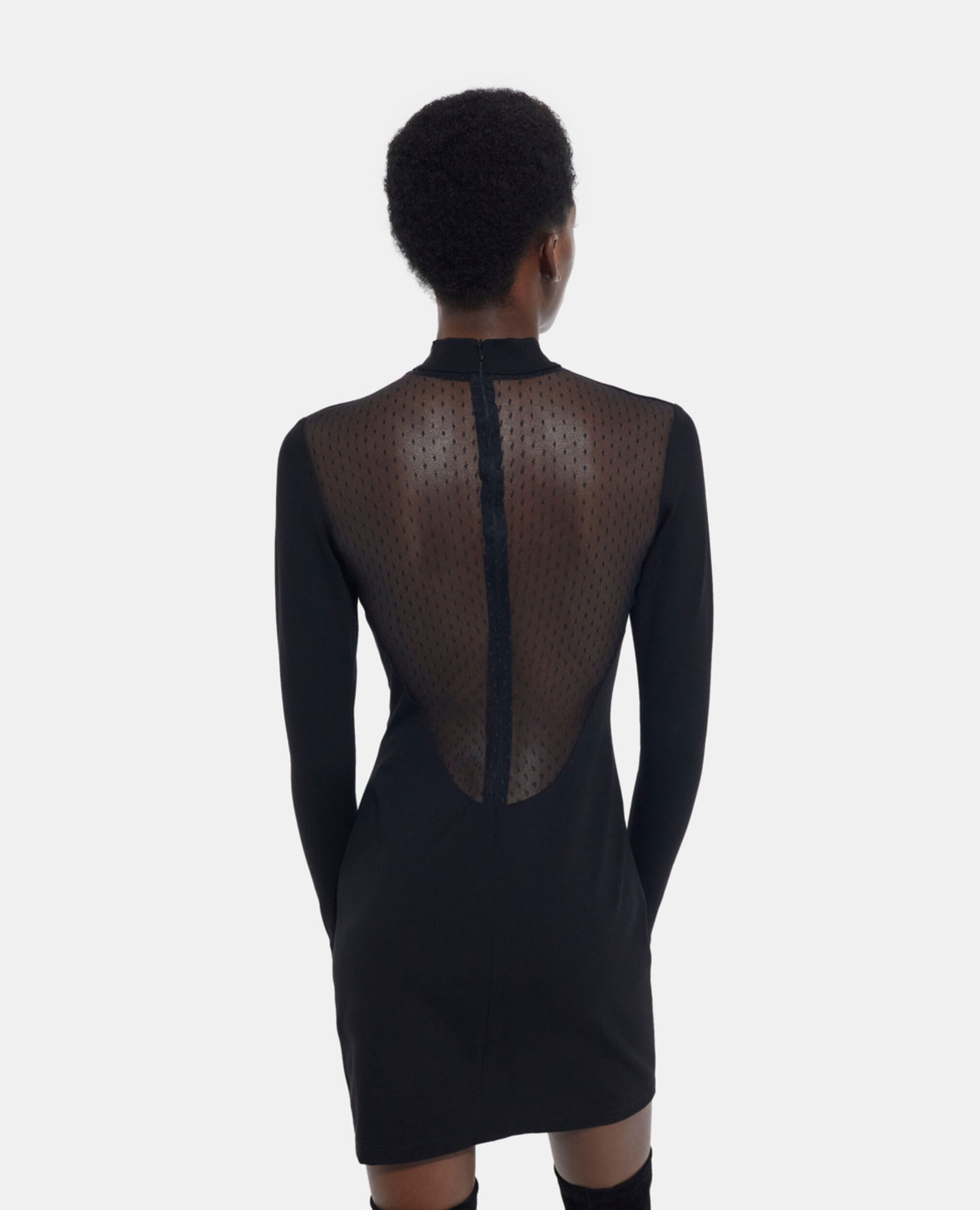 Schwarzes kurzes Kleid, BLACK, hi-res image number null