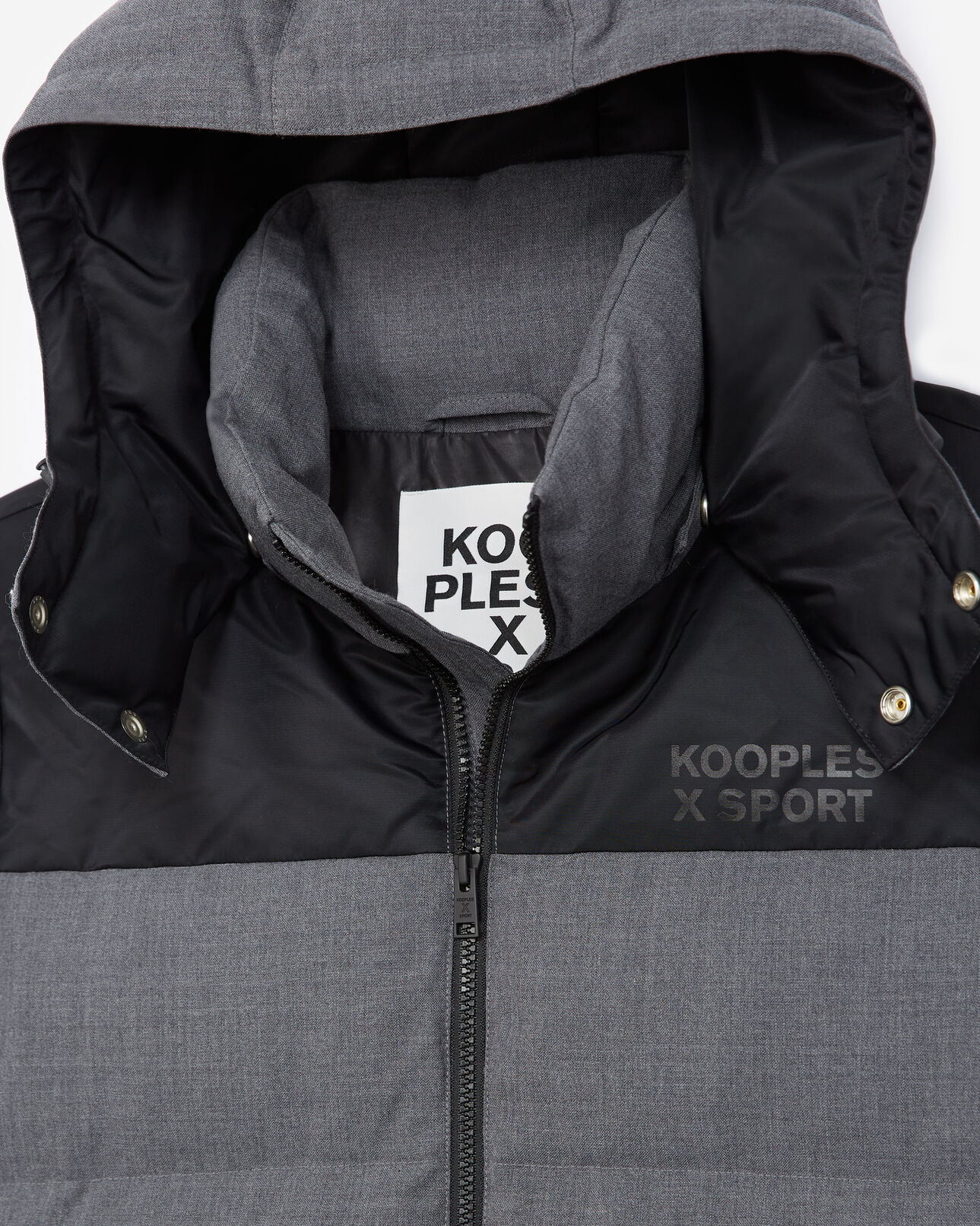 The Kooples HOMME ANTHRACITE doudoune matelassée gris anthracite