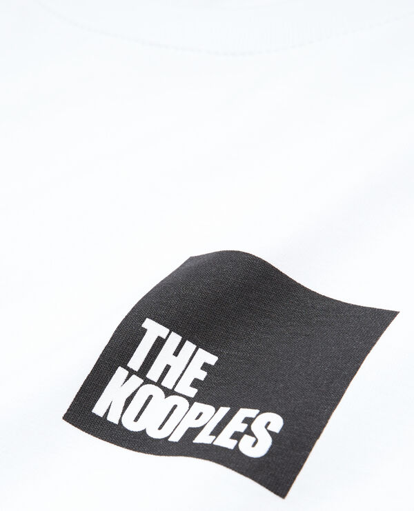 t-shirt logo the kooples blanc