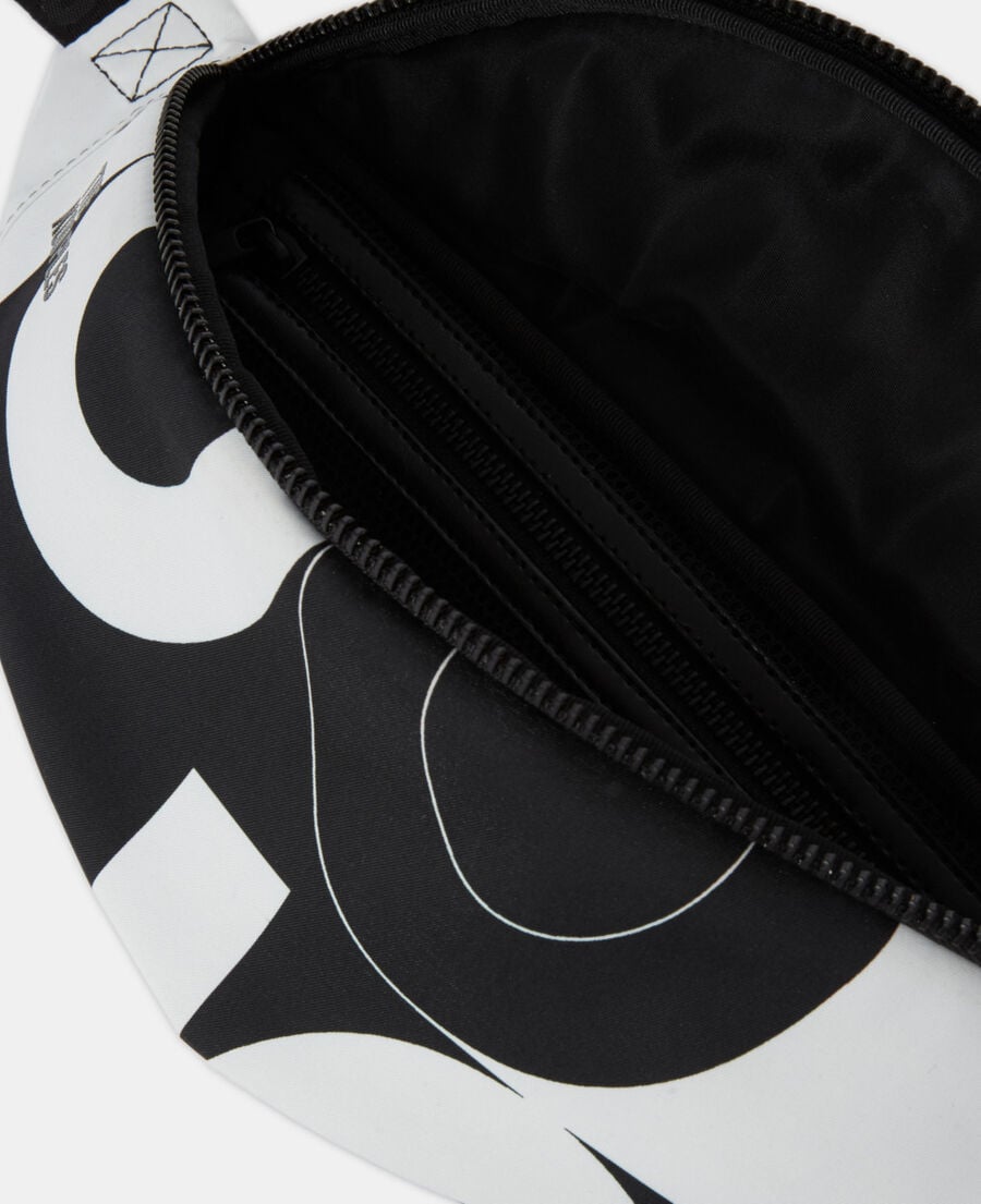 The Kooples MIXTA BLACK / WHITE riñonera logotipo the kooples