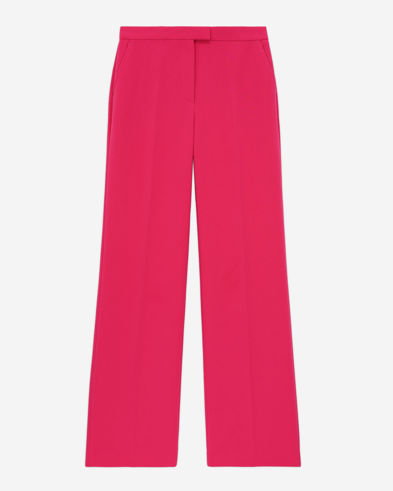 The Kooples FEMME PINK pantalon tailleur rose en crêpe