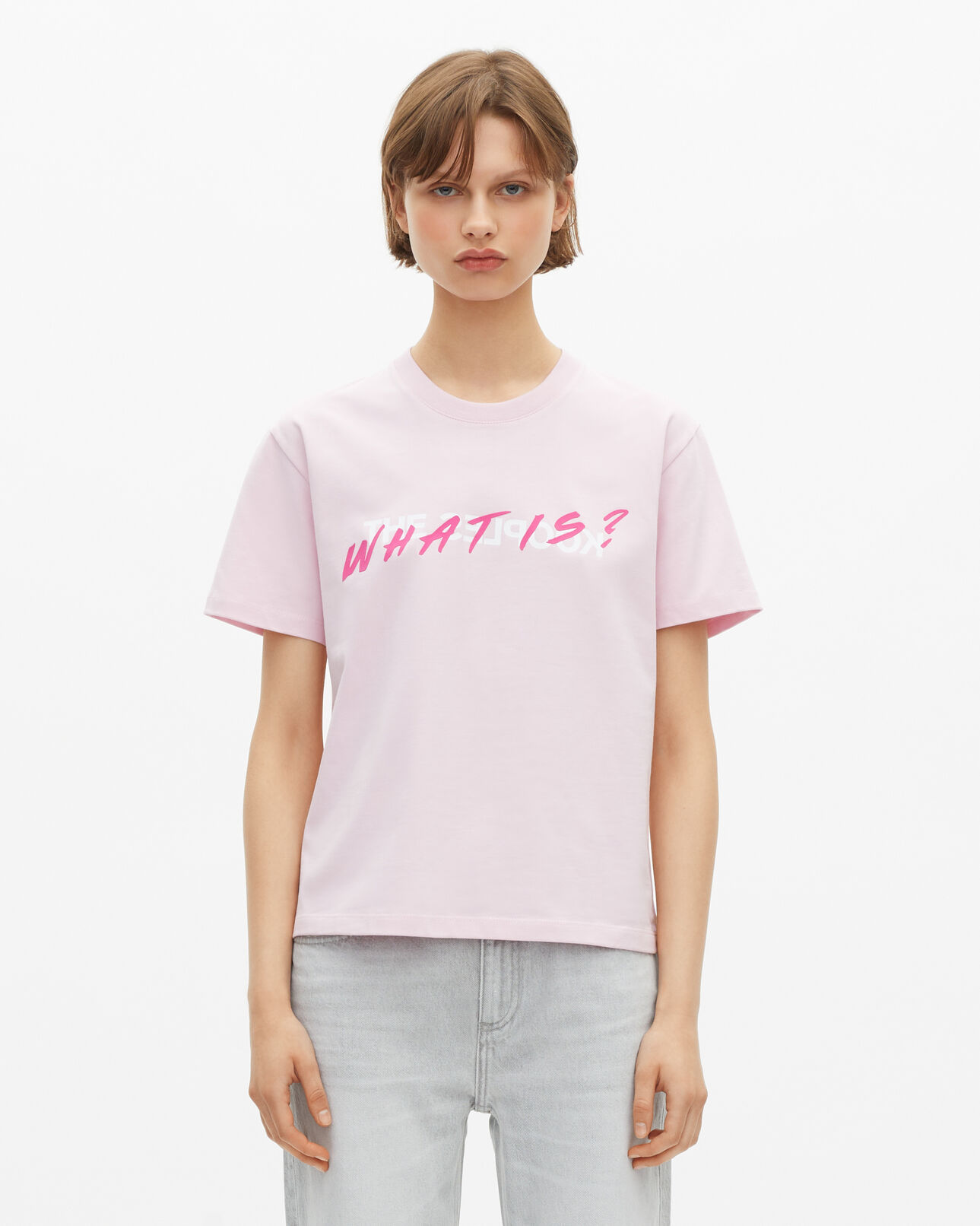 The Kooples FEMME PALE PINK t-shirt what is rose