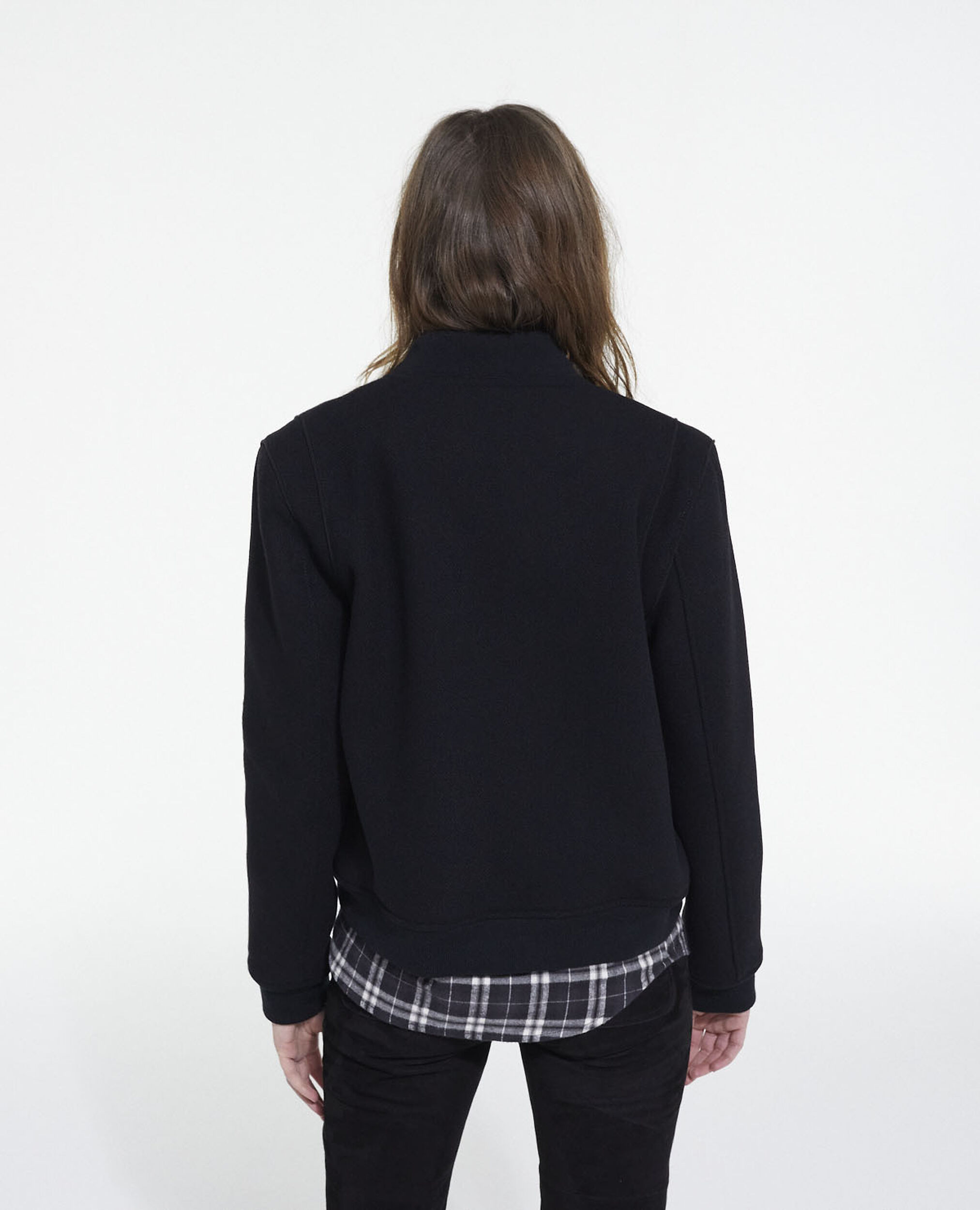 Black wool jacket, BLACK, hi-res image number null