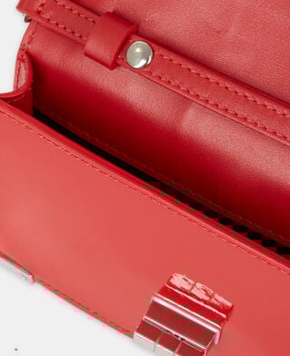 The Kooples FEMME RED pochette emily small en cuir rouge