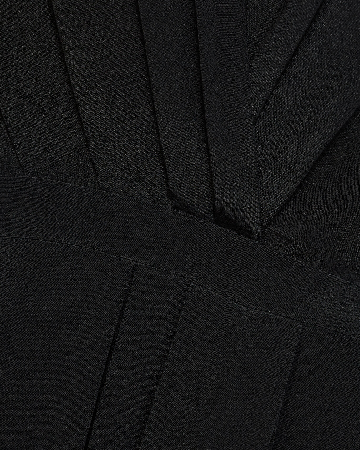 Long black draped dress, BLACK, hi-res image number null